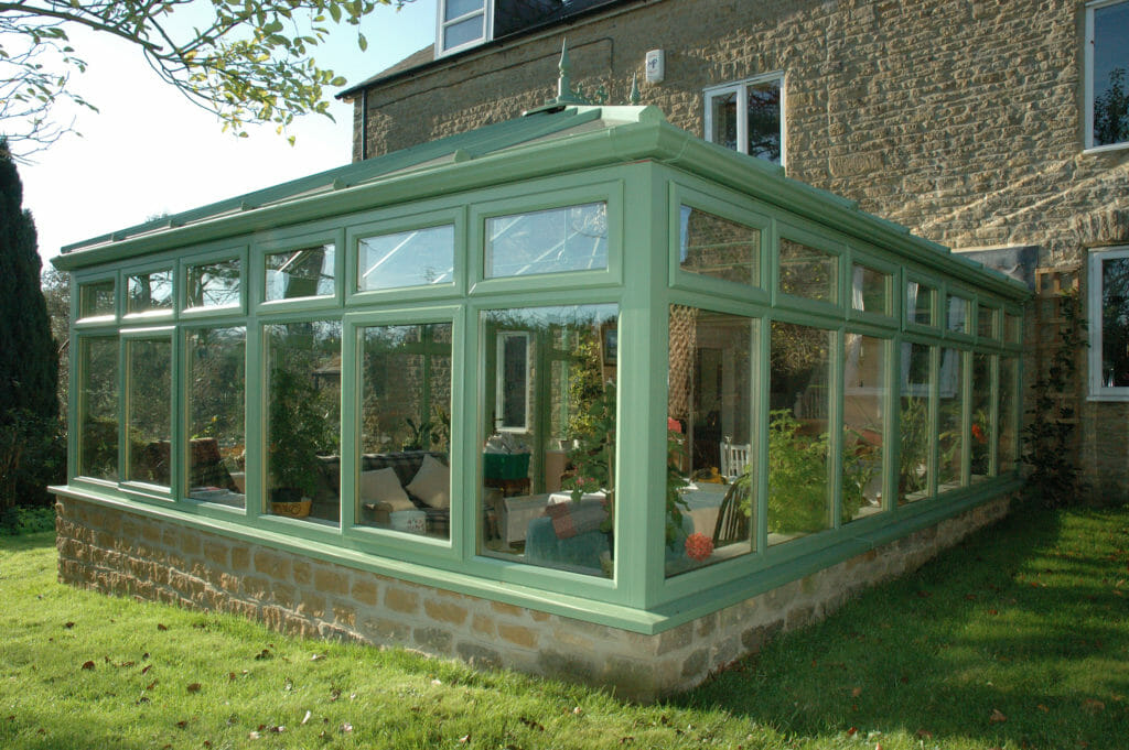 Green-Edwardian-Conservatory-viewed-from-the-garden-1 A Complete Guide to the Average Cost of a Conservatory 4