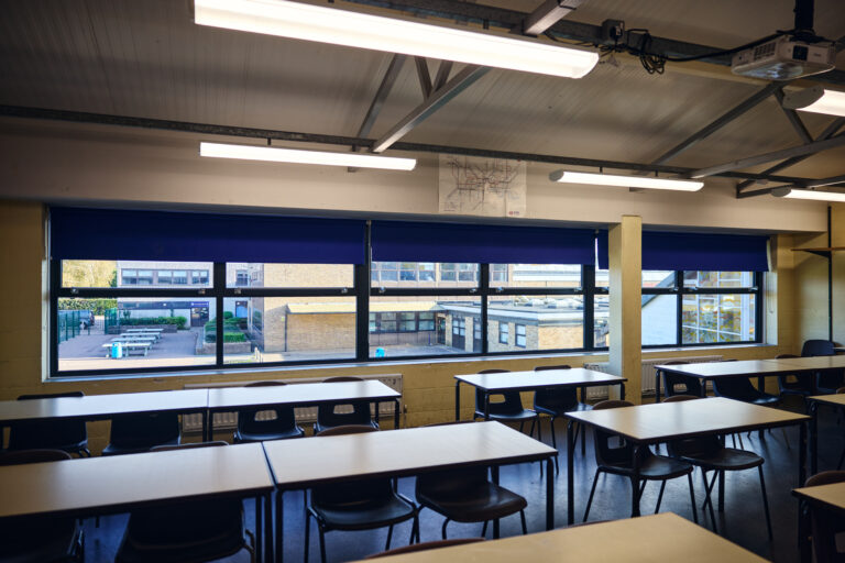 Classroom environment with CN Glass glazed windows for better comfort and energy efficiency